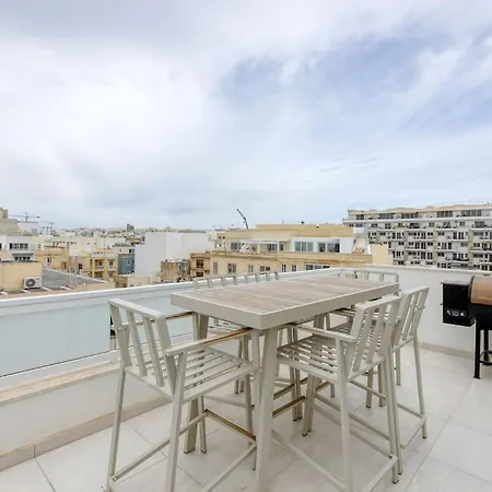 Stylish 1br Penthouse W Panoramic Views & Bbq By 360 Estates * Gzira